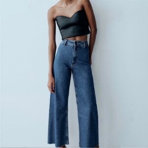ZARA Women's Marine Straight High Rise Jeans